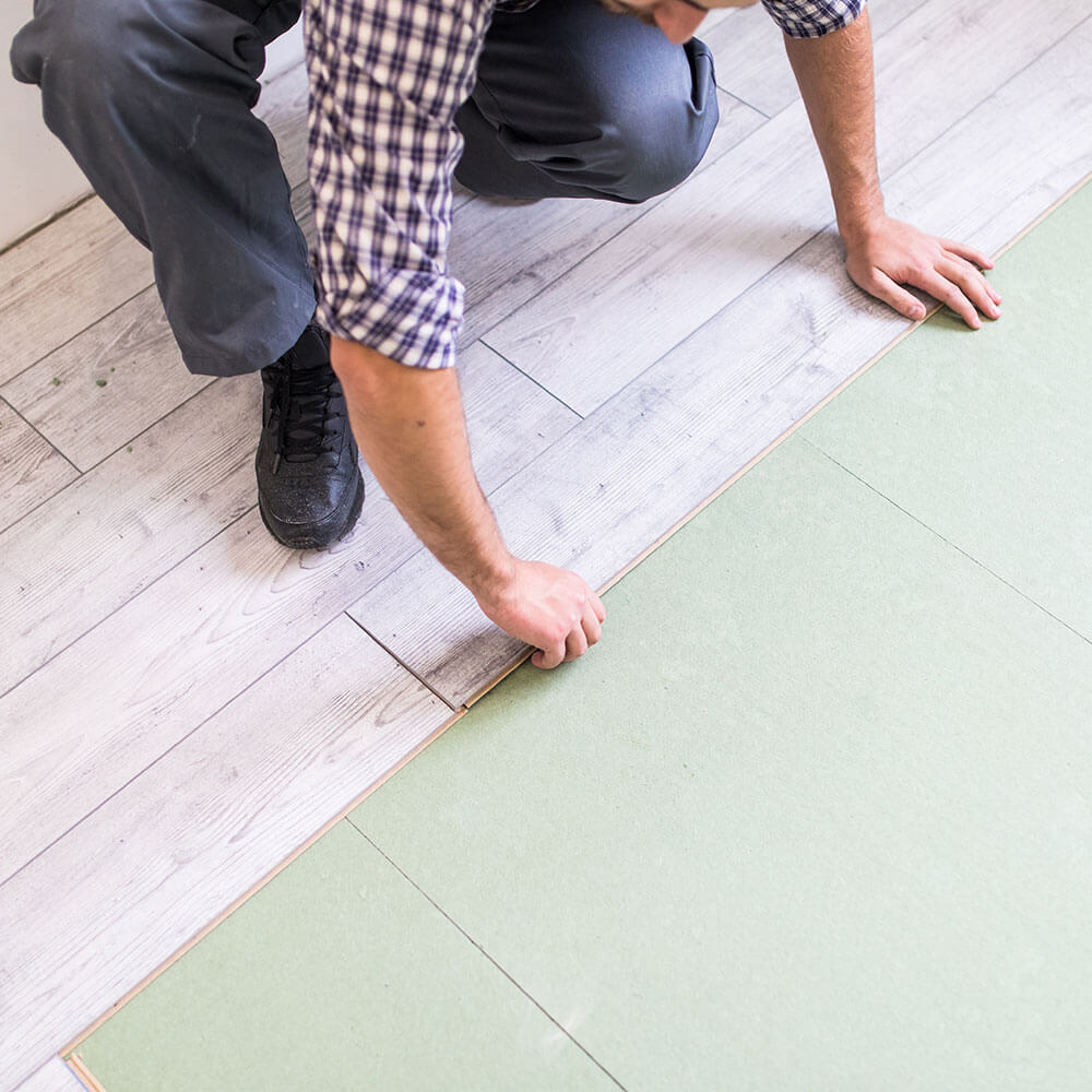 Replacement Floor with wood laminated flooring boards